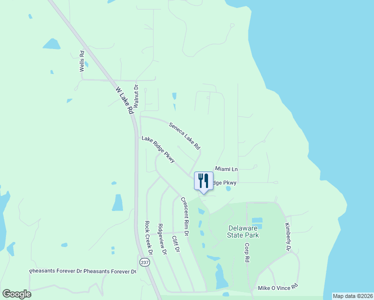map of restaurants, bars, coffee shops, grocery stores, and more near 7786 Choctaw Court in Ozawkie
