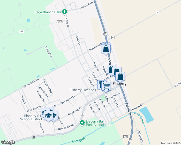 413 North 4th Street, Elsberry MO Walk Score