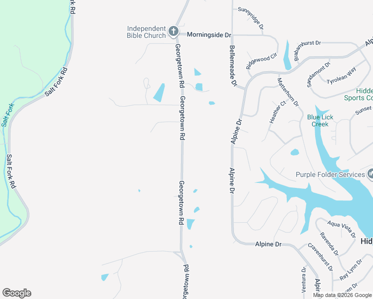 map of restaurants, bars, coffee shops, grocery stores, and more near 20475 Georgetown Road in Lawrenceburg