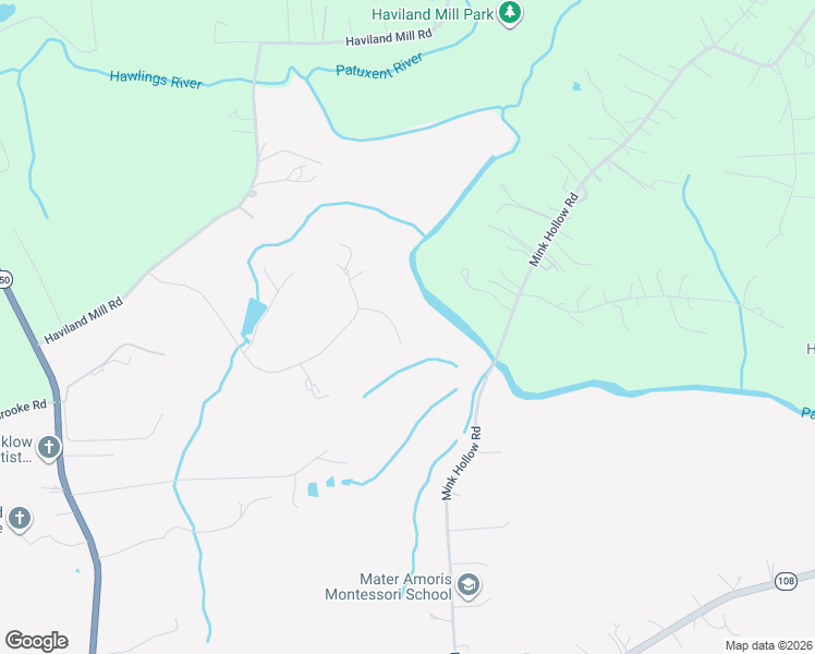 map of restaurants, bars, coffee shops, grocery stores, and more near 231 Brinkwood Road in Brookeville