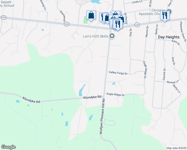 map of restaurants, bars, coffee shops, grocery stores, and more near 5505 Enterprise Drive in Milford