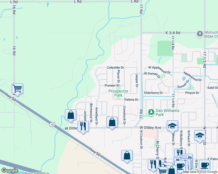 map of restaurants, bars, coffee shops, grocery stores, and more near 910 Pioneer Drive in Fruita