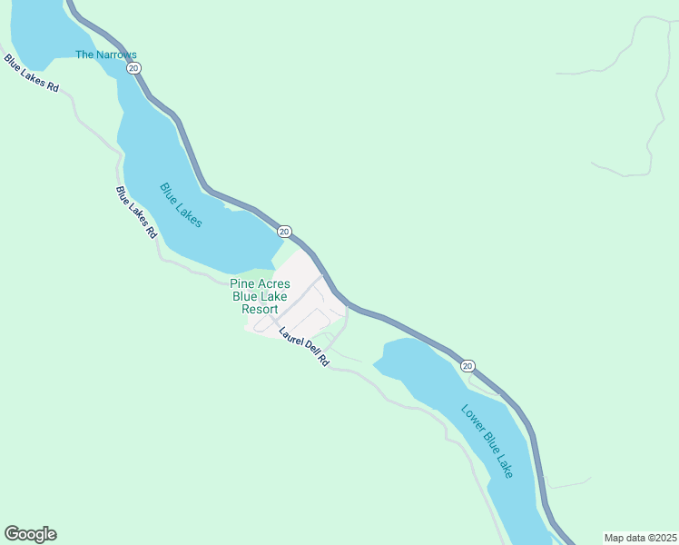 map of restaurants, bars, coffee shops, grocery stores, and more near 5128 California 20 in Upper Lake