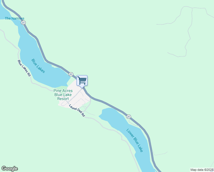 map of restaurants, bars, coffee shops, grocery stores, and more near 4930 State Highway 20 in Upper Lake