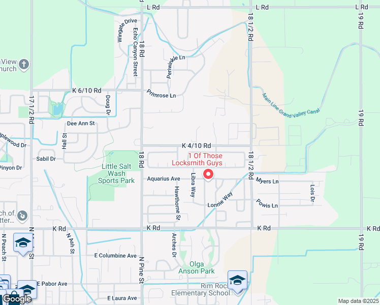 map of restaurants, bars, coffee shops, grocery stores, and more near 698 Taurus Avenue in Fruita