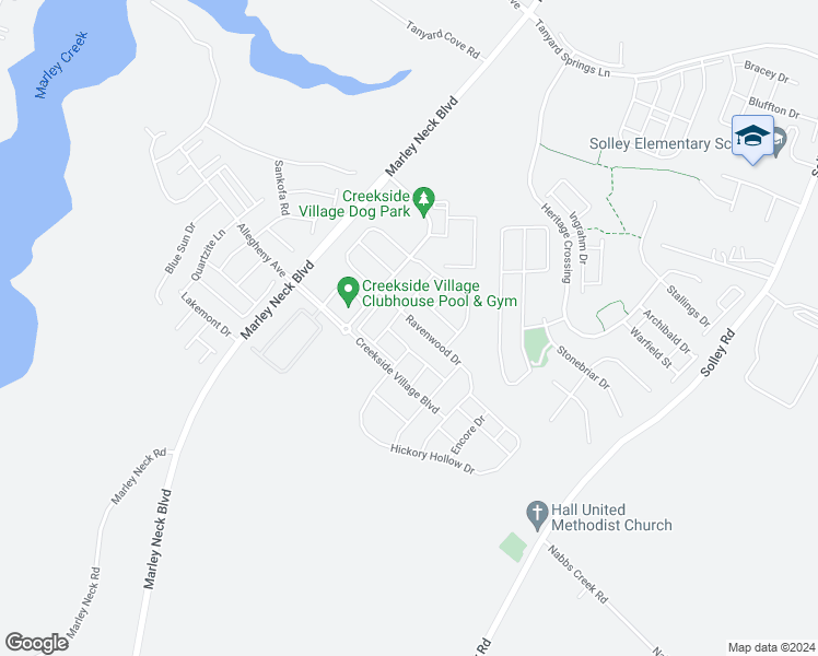 map of restaurants, bars, coffee shops, grocery stores, and more near 619 Ravenwood Drive in Glen Burnie