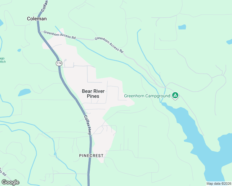 map of restaurants, bars, coffee shops, grocery stores, and more near 14036 Linden Road in Grass Valley