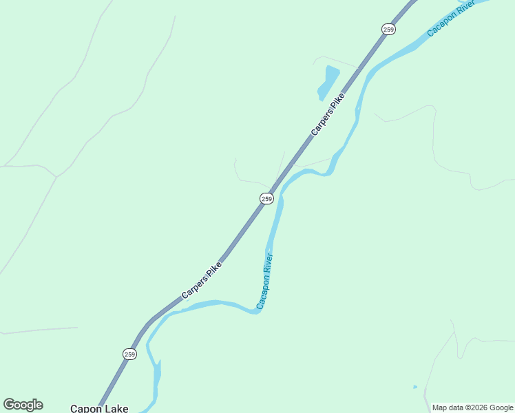 map of restaurants, bars, coffee shops, grocery stores, and more near 9311 Carpers Pike in Wardensville