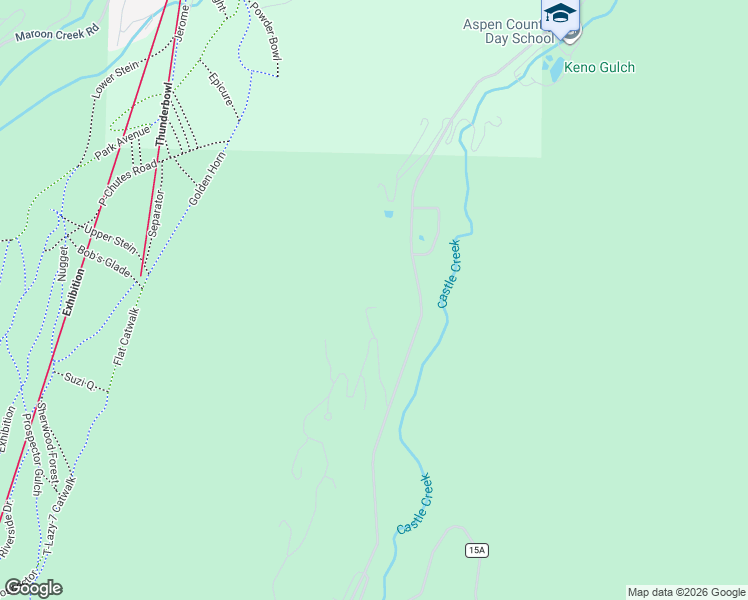 map of restaurants, bars, coffee shops, grocery stores, and more near 244-1032 North Hayden Road in Aspen