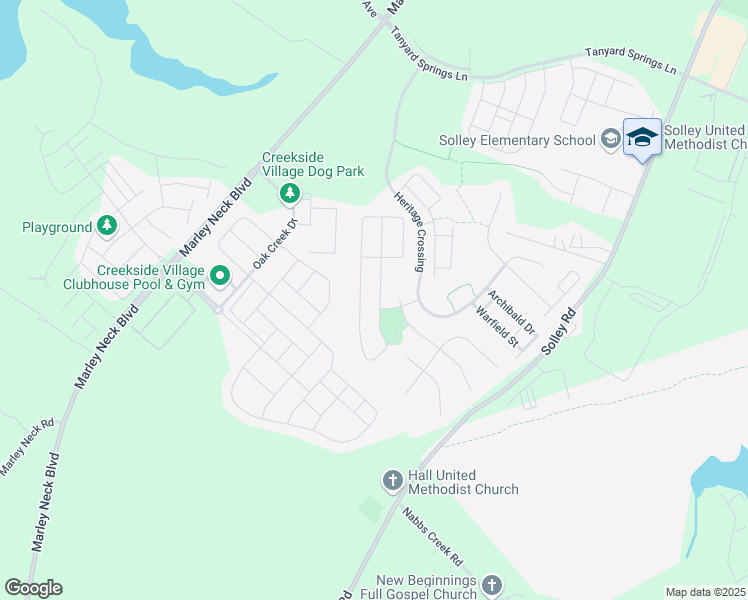 map of restaurants, bars, coffee shops, grocery stores, and more near 7556 Briargrove Lane in Glen Burnie