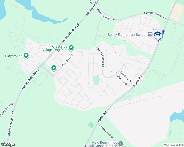 map of restaurants, bars, coffee shops, grocery stores, and more near 7554 Briargrove Lane in Glen Burnie