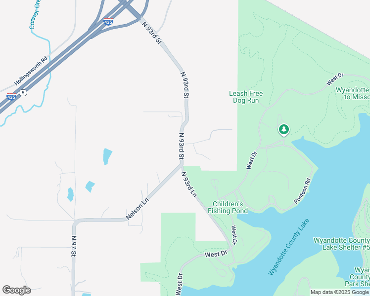 map of restaurants, bars, coffee shops, grocery stores, and more near 4533 North 93rd Street in Kansas City