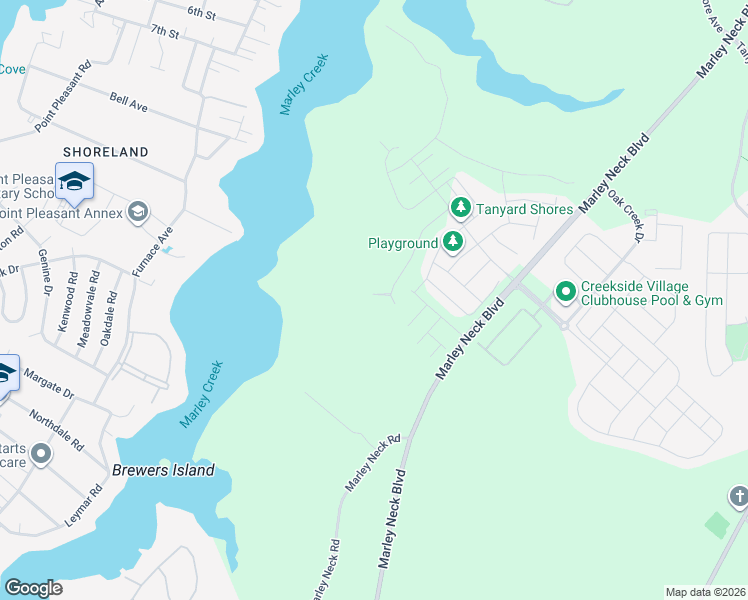 map of restaurants, bars, coffee shops, grocery stores, and more near in Glen Burnie