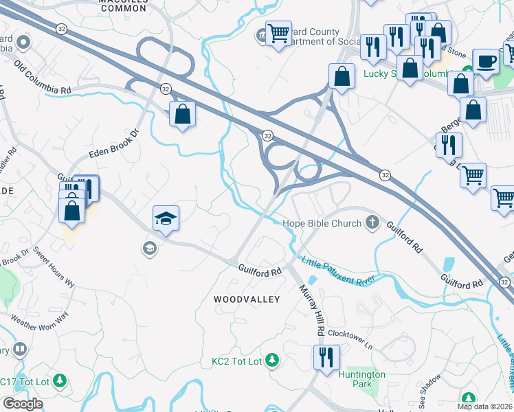 map of restaurants, bars, coffee shops, grocery stores, and more near in Columbia
