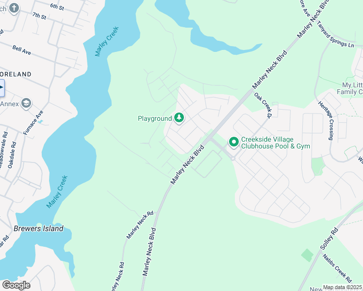 map of restaurants, bars, coffee shops, grocery stores, and more near 538 Levanna Lane in Glen Burnie
