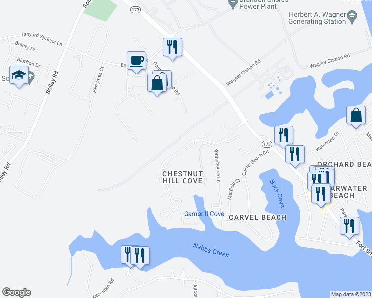 map of restaurants, bars, coffee shops, grocery stores, and more near 899 Chestnutview Court in Riviera Beach