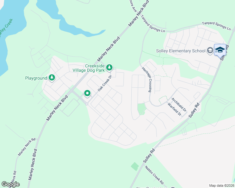 map of restaurants, bars, coffee shops, grocery stores, and more near 461 Willow Bend Drive in Glen Burnie