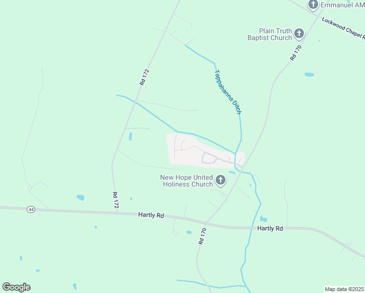 map of restaurants, bars, coffee shops, grocery stores, and more near 71 Friars Lane in Hartly