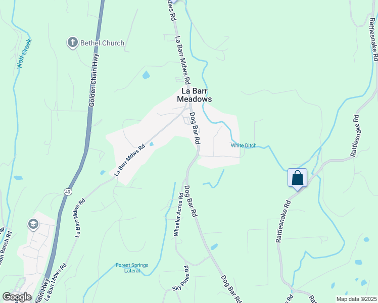 map of restaurants, bars, coffee shops, grocery stores, and more near 13348 Dog Bar Road in Grass Valley