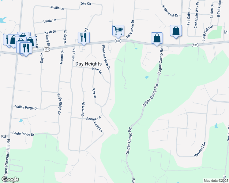 map of restaurants, bars, coffee shops, grocery stores, and more near 5596 Pleasant View Drive in Milford
