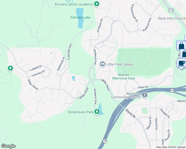 map of restaurants, bars, coffee shops, grocery stores, and more near 1024 Burton Place in Manhattan