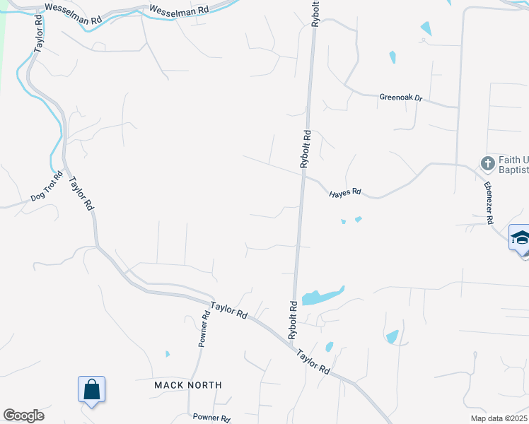map of restaurants, bars, coffee shops, grocery stores, and more near 4321 Rybolt Road in Cincinnati