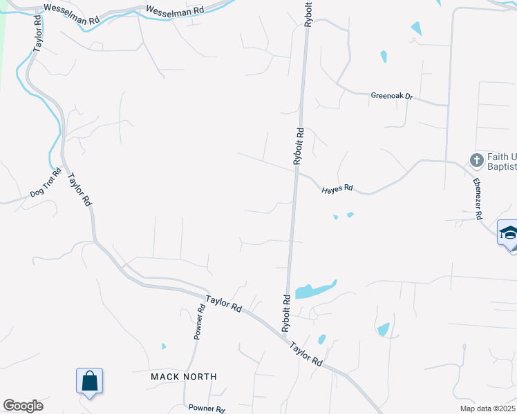 map of restaurants, bars, coffee shops, grocery stores, and more near 4321 Rybolt Road in Cincinnati