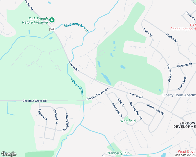 map of restaurants, bars, coffee shops, grocery stores, and more near 4 Mapledale Road in Dover