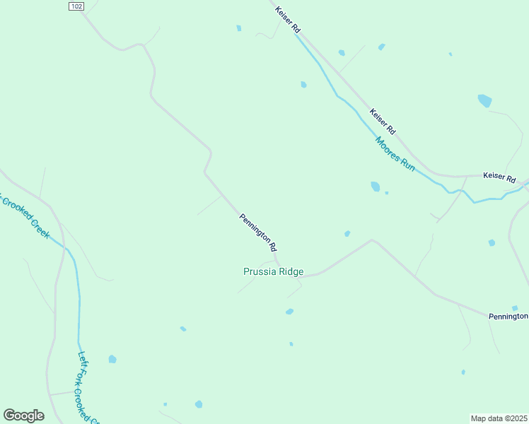 map of restaurants, bars, coffee shops, grocery stores, and more near 1491 Pennington Road in Waverly