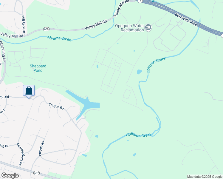 map of restaurants, bars, coffee shops, grocery stores, and more near 107 Lakota Street in Winchester