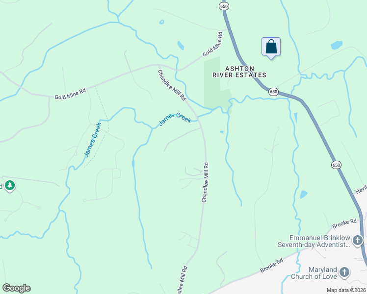 map of restaurants, bars, coffee shops, grocery stores, and more near 19228 Chandlee Mill Road in Montgomery County