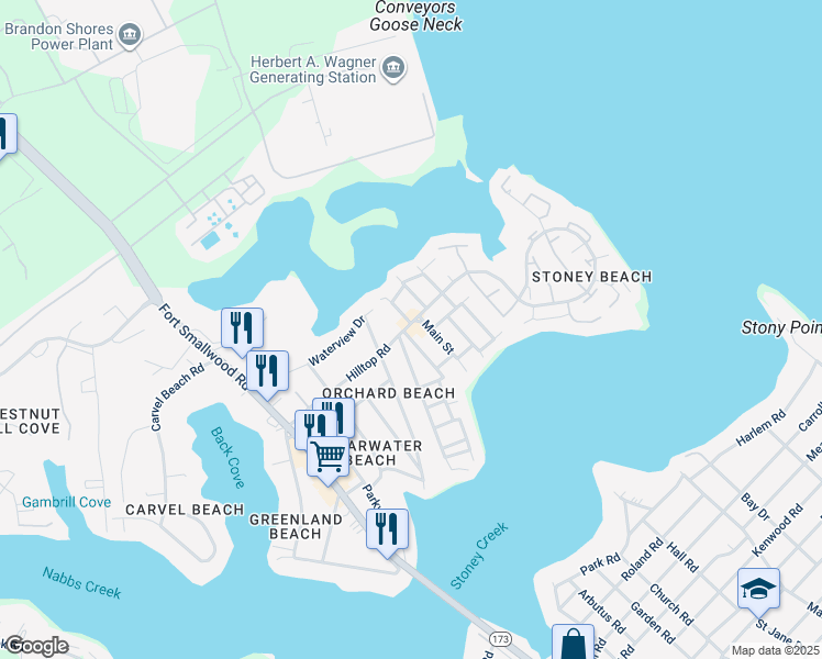 map of restaurants, bars, coffee shops, grocery stores, and more near 1001 Hilltop Road in Riviera Beach