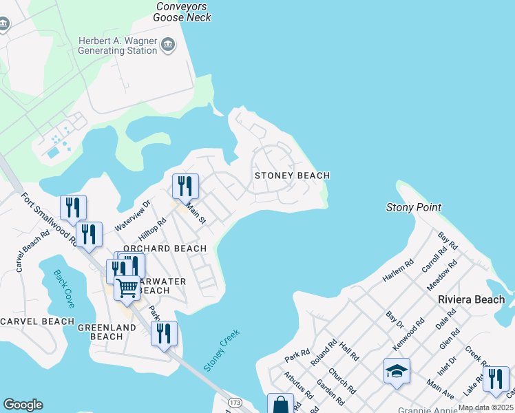 map of restaurants, bars, coffee shops, grocery stores, and more near 7824 Creek Shore Way in Riviera Beach