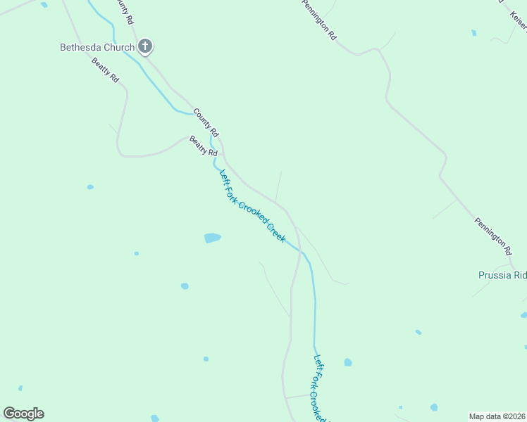 map of restaurants, bars, coffee shops, grocery stores, and more near 3833 Beatty Road in Waverly
