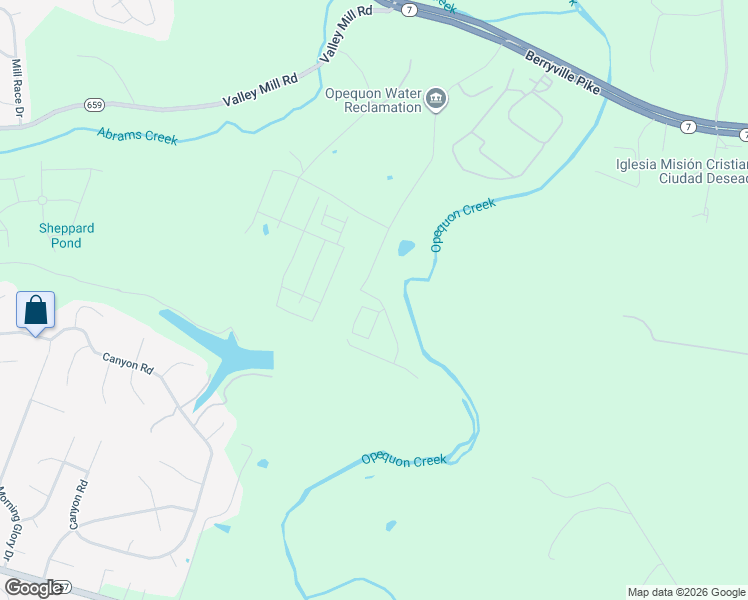 map of restaurants, bars, coffee shops, grocery stores, and more near 301 Eddys Lane in Winchester