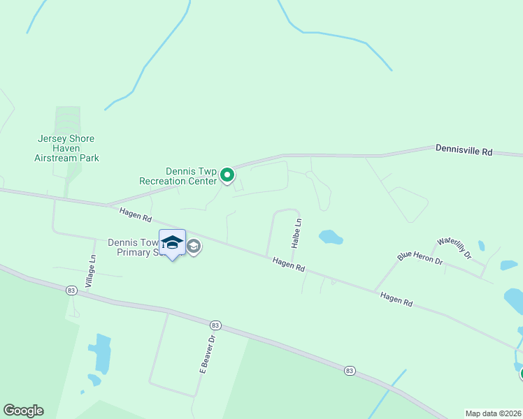 map of restaurants, bars, coffee shops, grocery stores, and more near 58 Halbe Lane in Dennis