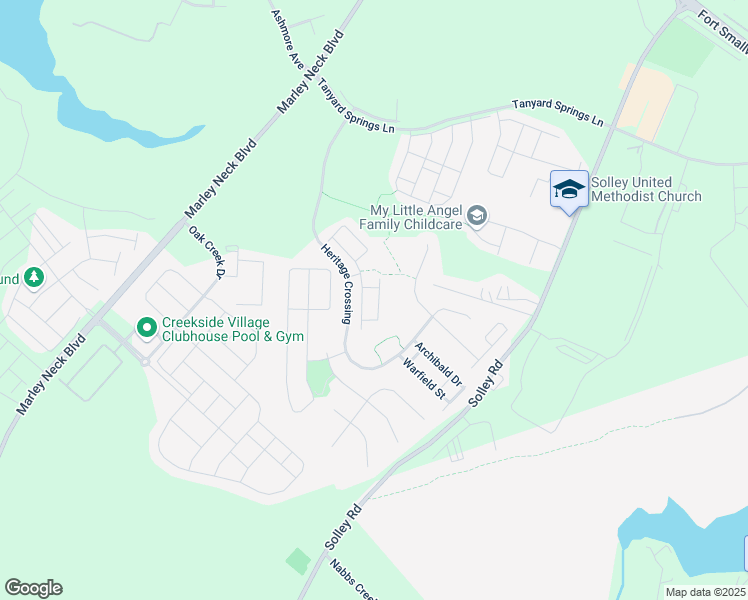 map of restaurants, bars, coffee shops, grocery stores, and more near 7120 Williams Grove in Glen Burnie