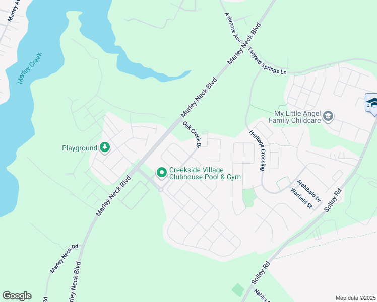 map of restaurants, bars, coffee shops, grocery stores, and more near 506 Fox River Hills Way in Glen Burnie