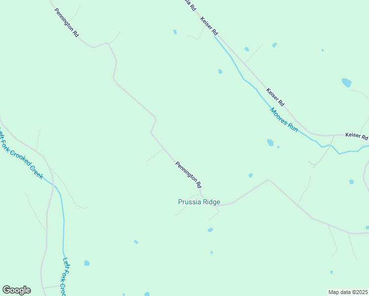map of restaurants, bars, coffee shops, grocery stores, and more near 1491 Pennington Road in Waverly