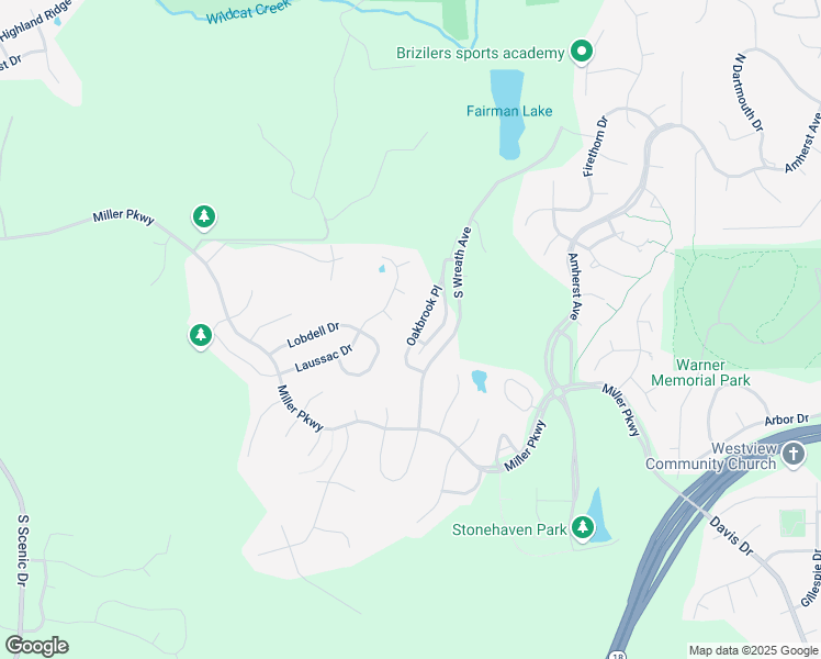 map of restaurants, bars, coffee shops, grocery stores, and more near 802 Oakbrook Place in Manhattan