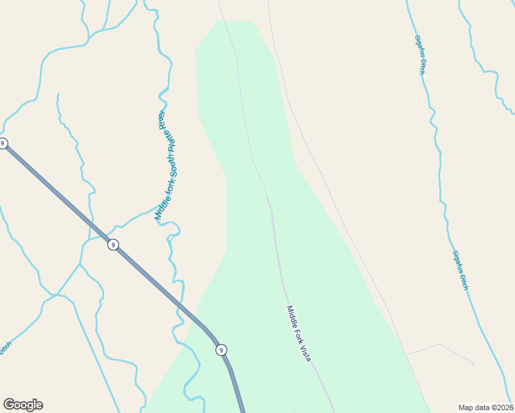 map of restaurants, bars, coffee shops, grocery stores, and more near 2675 Middle Fork Vista in Fairplay