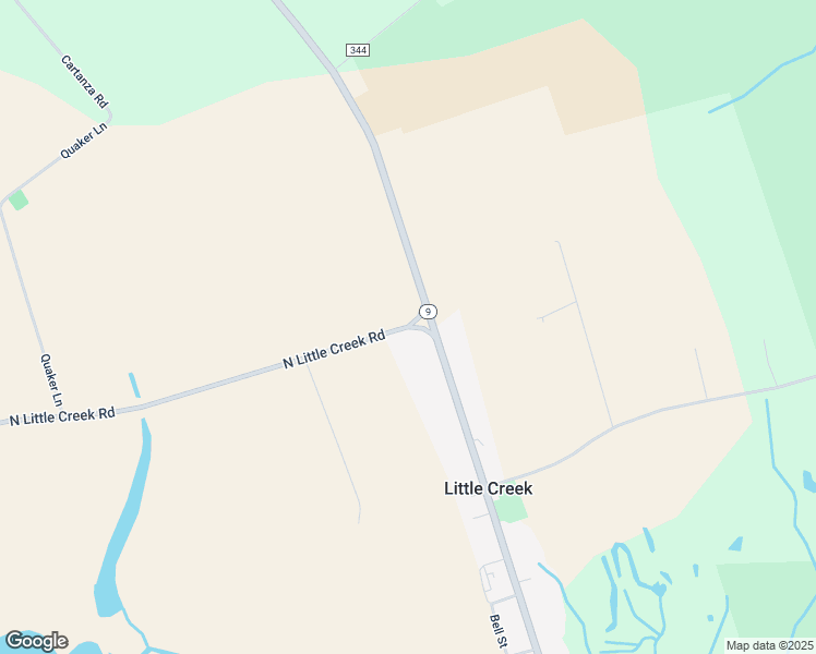 map of restaurants, bars, coffee shops, grocery stores, and more near North Little Creek Road in Dover