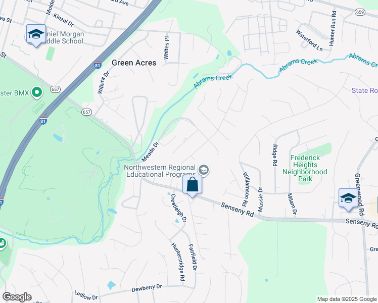 map of restaurants, bars, coffee shops, grocery stores, and more near 191 Village Court in Winchester