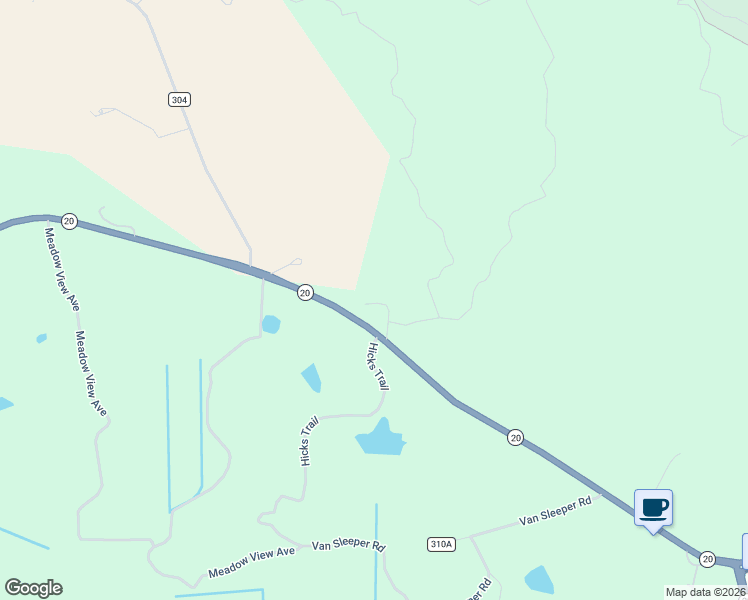map of restaurants, bars, coffee shops, grocery stores, and more near Hicks Trail in Upper Lake