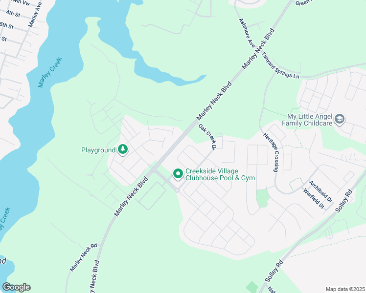 map of restaurants, bars, coffee shops, grocery stores, and more near 546 Fox River Hills Way in Glen Burnie