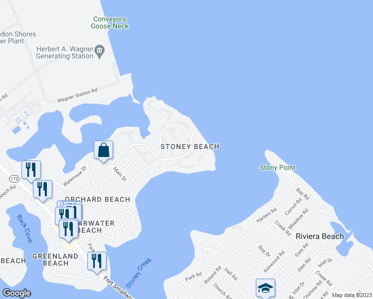 map of restaurants, bars, coffee shops, grocery stores, and more near 1469 Stoney Point Way in Riviera Beach