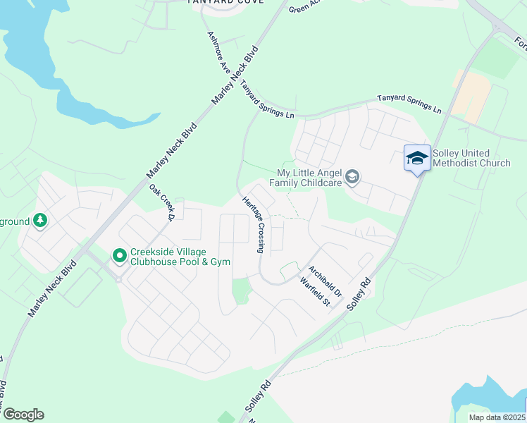 map of restaurants, bars, coffee shops, grocery stores, and more near 7032 Ingrahm Drive in Glen Burnie