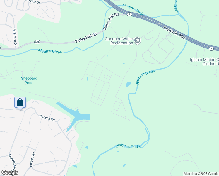 map of restaurants, bars, coffee shops, grocery stores, and more near 311 Eddys Lane in Winchester