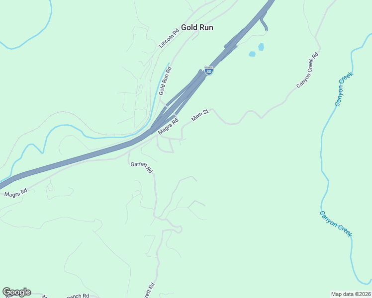 map of restaurants, bars, coffee shops, grocery stores, and more near 128 Main Street in Gold Run