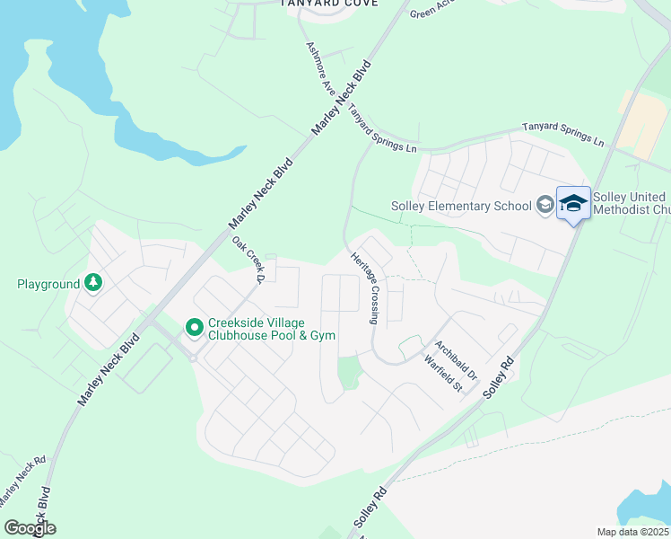 map of restaurants, bars, coffee shops, grocery stores, and more near 714 Hidden Oak Lane in Glen Burnie